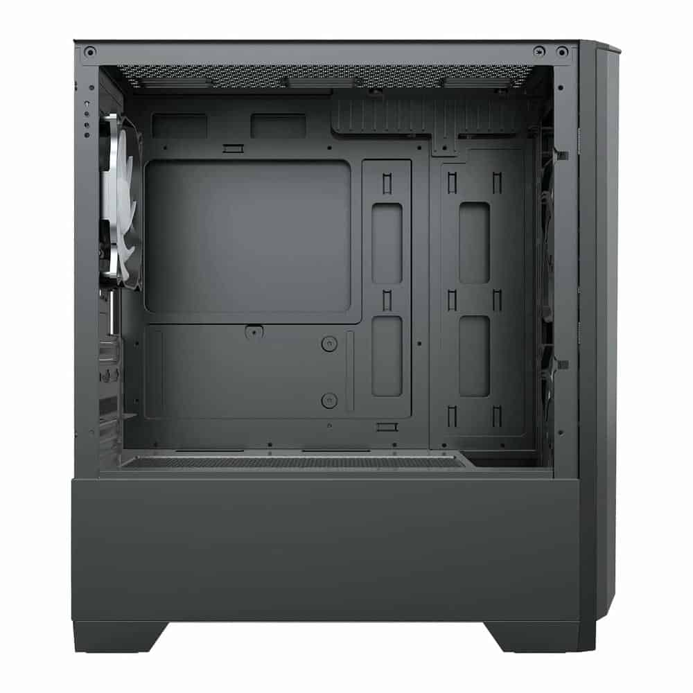 (image for) CiT Level 2 Black Tempered Glass MicroATX Case